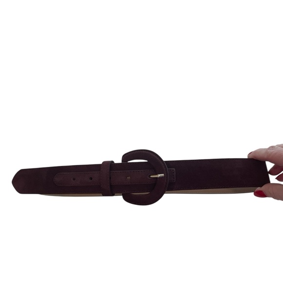 NWT ANN TAYLOR Belt – Brown Suede, Classic Texture, Size M - Picture 6 of 6